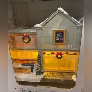 New 2024 Merry Moments Aldi Store Light Up Holiday Christmas Village House